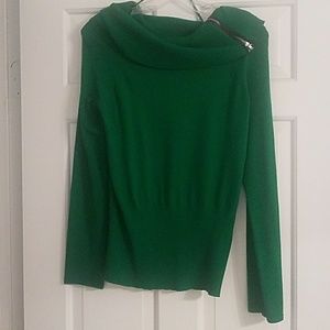 Green turtleneck